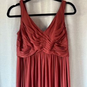 David’s Bridal Bridesmaid dress, color Sienna, size 8.